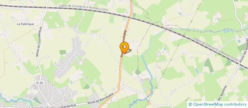 localisation de l'entreprise MADAME RAPHAELLE POIRIER  SAVIGNE-L'EVEQUE