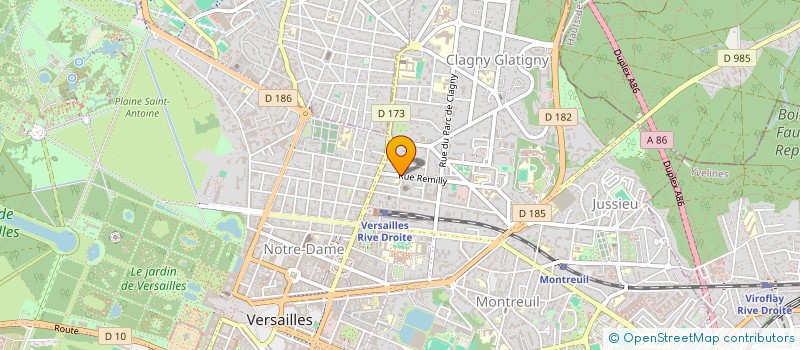 localisation de l'entreprise MADAME RAPHAELLE RANGER à VERSAILLES