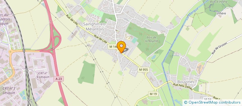 localisation de l'entreprise MADAME RAPHAELLE RAPHAELLE BONNEMAISON  SAINGHIN-EN-MELANTOIS