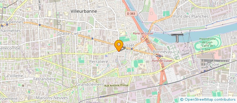 localisation de l'entreprise MADAME RAPHAELLE REY  VILLEURBANNE