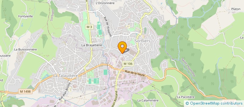 localisation de l'entreprise MADAME RAPHAELLE RIBEYRON  SORBIERS