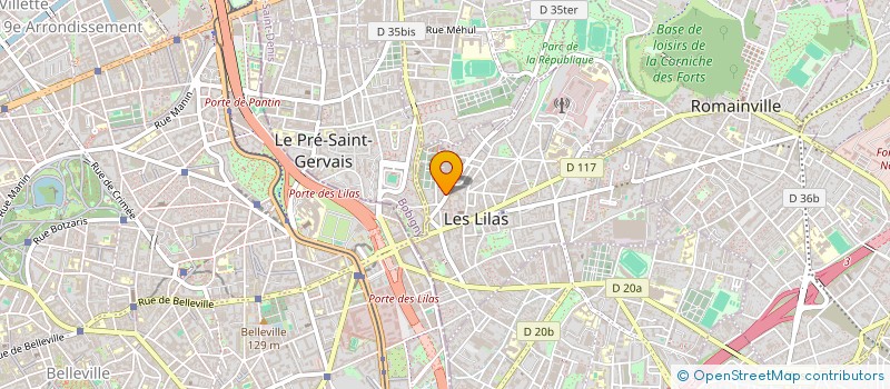 localisation de l'entreprise MADAME RAPHAELLE ROUX à LES LILAS