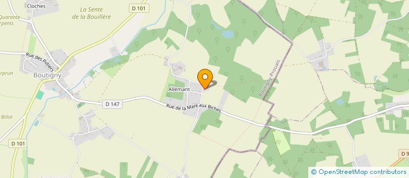 localisation de l'entreprise MADAME RAPHAELLE RUIZ à BOUTIGNY-PROUAIS