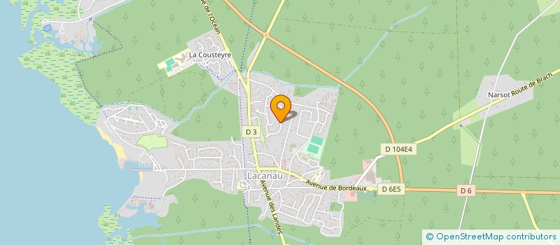 localisation de l'entreprise MADAME RAPHAELLE SAHLER  LACANAU