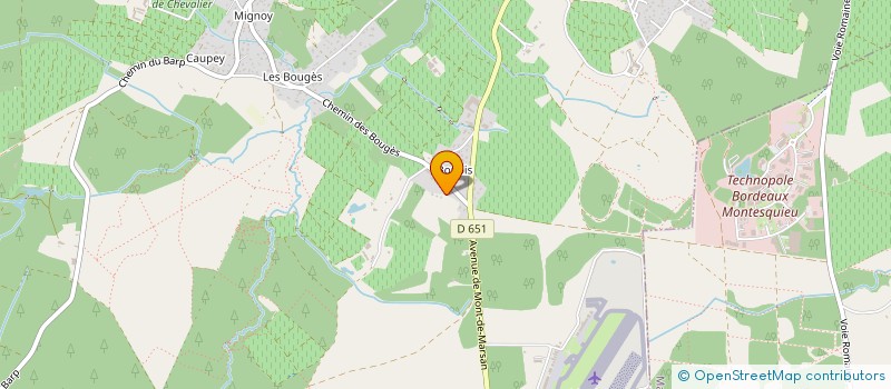 localisation de l'entreprise MADAME RAPHAELLE VERMANDE  LEOGNAN