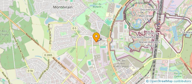 localisation de l'entreprise MADAME RAPHIE BANTSIMBA  MONTEVRAIN