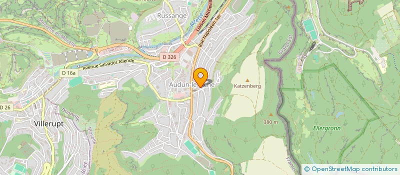 localisation de l'entreprise MADAME RAQUEL BARBOSA DA CRUZ  AUDUN-LE-TICHE