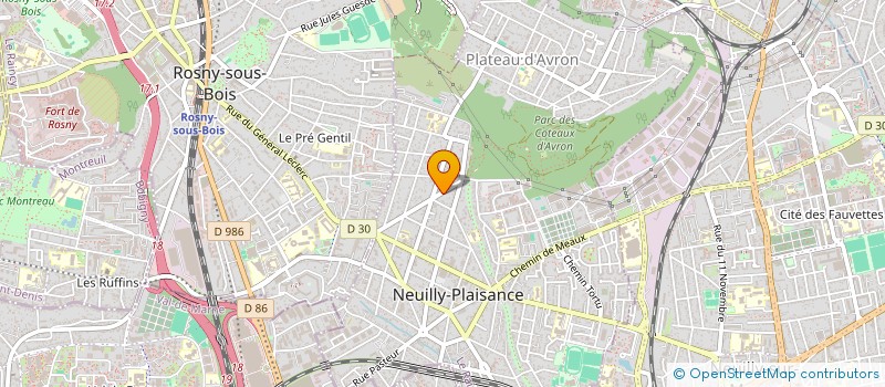 localisation de l'entreprise MADAME RAQUEL BRICENO  NEUILLY-PLAISANCE