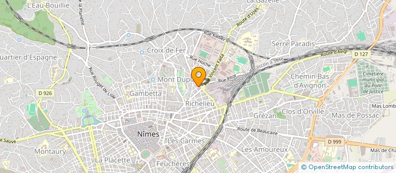 localisation de l'entreprise MADAME RAQUEL DA SILVA AGUIAR  NIMES