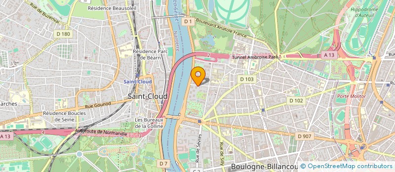 localisation de l'entreprise MADAME RAQUEL FOLBAUM à BOULOGNE-BILLANCOURT