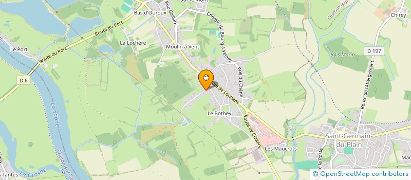 localisation de l'entreprise MADAME RAQUEL MARTINEZ  OUROUX-SUR-SAONE