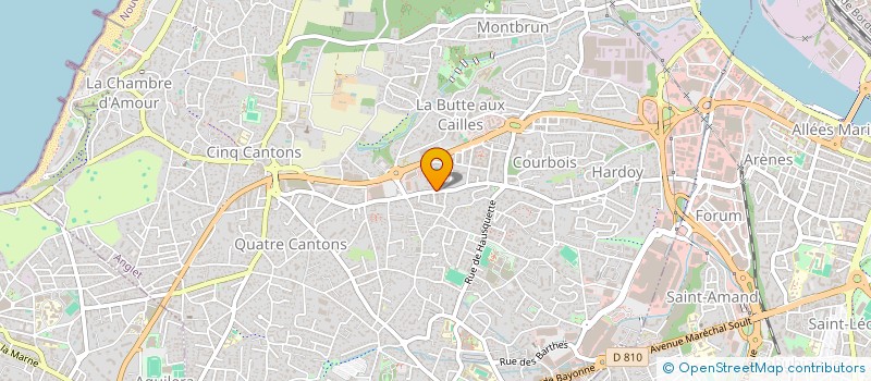 localisation de l'entreprise MADAME RAQUEL MARTINEZ OLAZ à ANGLET