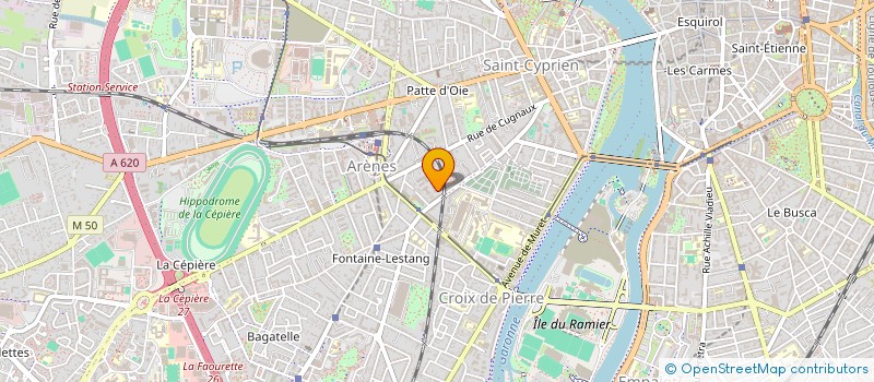 localisation de l'entreprise MADAME RAQUEL PELEGRIN CRUZ  TOULOUSE