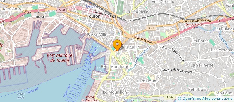 localisation de l'entreprise MADAME RAQUEL PEREIRA DA SILVA  TOULON