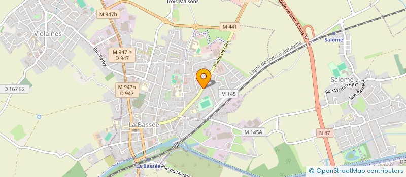 localisation de l'entreprise MADAME RAQUEL SANCHIS GRAU  LA BASSEE