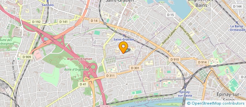 localisation de l'entreprise MADAME RAQUI DIOP  SAINT-GRATIEN