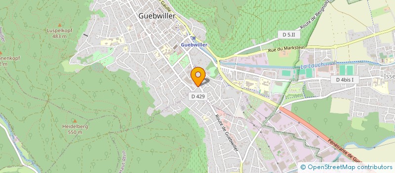 localisation de l'entreprise MADAME RASHA ALSHBLI  GUEBWILLER