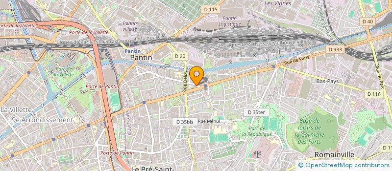 localisation de l'entreprise MADAME RASHEDA JAHAN  PANTIN