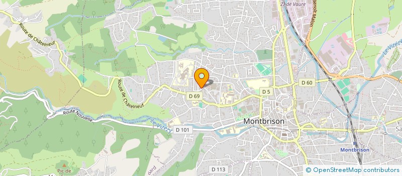 localisation de l'entreprise MADAME RASSOUA HOUMADI  MONTBRISON