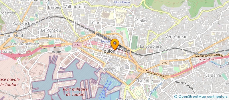 localisation de l'entreprise MADAME RATIBA LEKHCHINE  TOULON