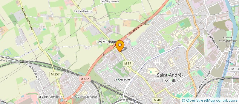 localisation de l'entreprise MADAME RATTANA HANTHONGCHAI  SAINT-ANDRE-LEZ-LILLE