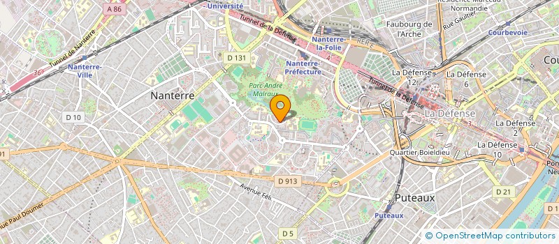 localisation de l'entreprise MADAME RAVITA SEEBARUTH à NANTERRE