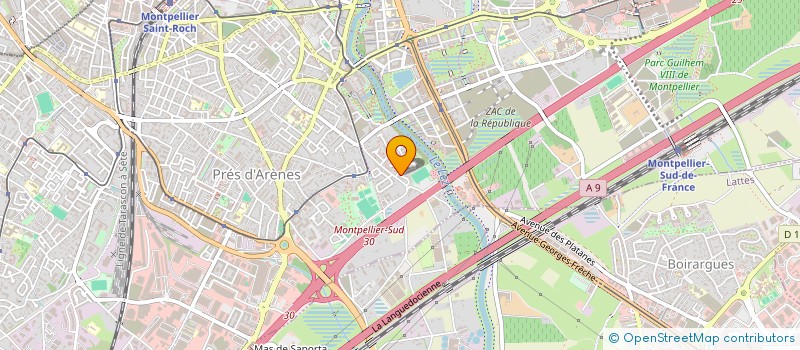 localisation de l'entreprise MADAME RAWAN MELHEM  MONTPELLIER