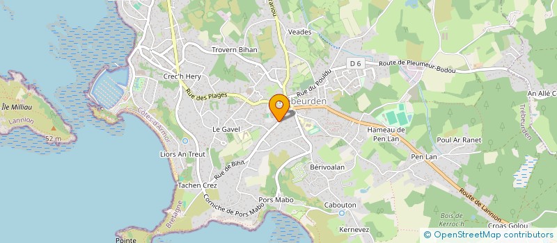 localisation de l'entreprise MADAME RAYAN GHALBA  TREBEURDEN