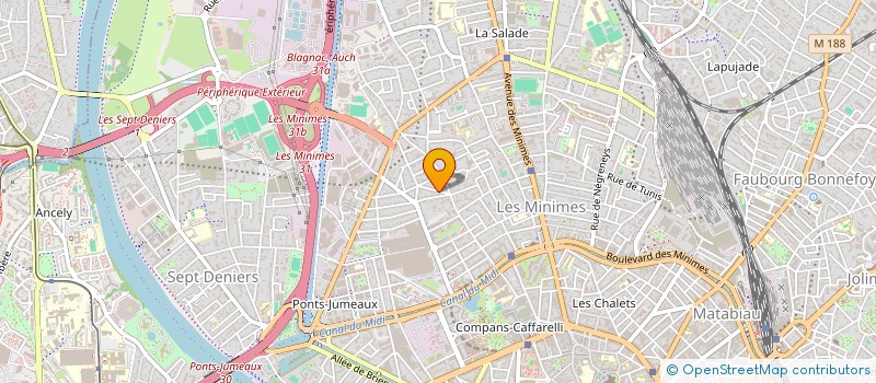 localisation de l'entreprise MADAME RAYANE GUERRAOUI à TOULOUSE