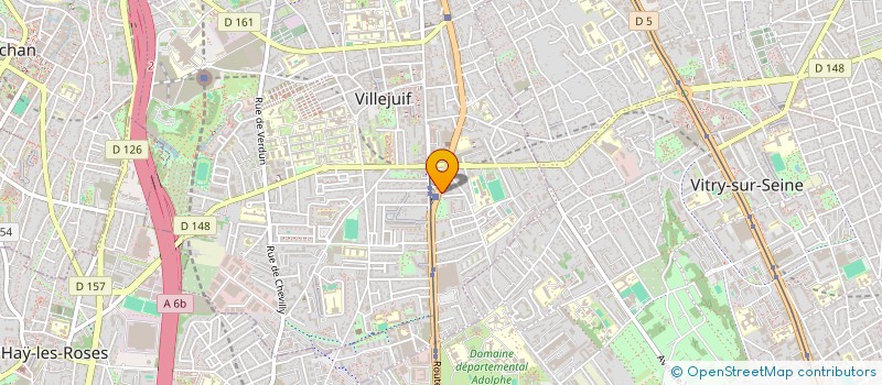 localisation de l'entreprise MADAME RAYANE MOKBEL  VILLEJUIF