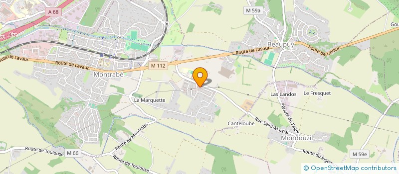 localisation de l'entreprise MADAME RAYESSA AMEDJKANE  MONTRABE