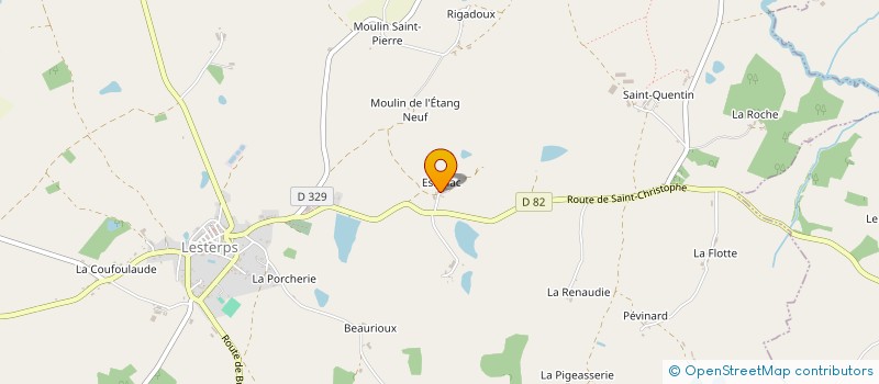 localisation de l'entreprise MADAME RAYMOND BOUTANT à LESTERPS