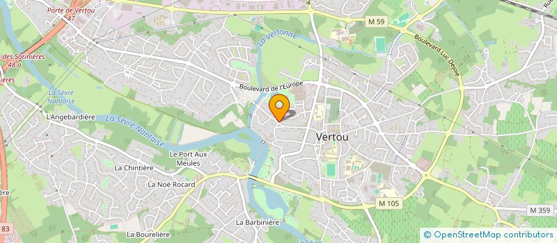 localisation de l'entreprise MADAME RAYMOND PATOUILLERE  VERTOU