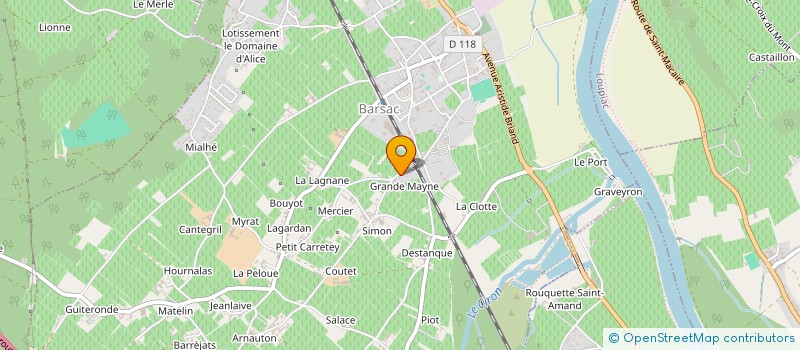 localisation de l'entreprise MADAME RAYMONDE ANDREN  BARSAC