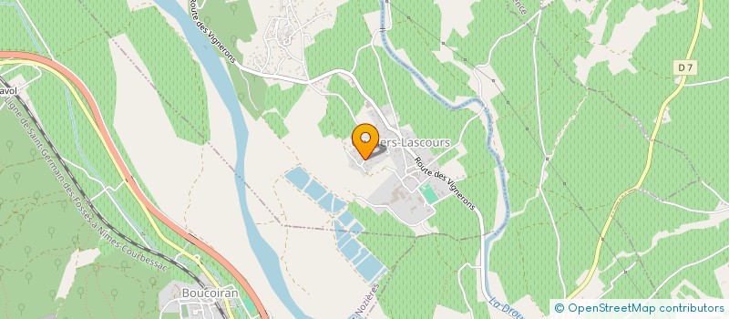 localisation de l'entreprise MADAME RAYMONDE ANGELOZ-GERVAIX  CRUVIERS-LASCOURS