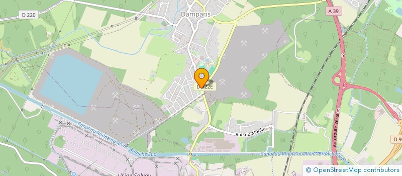 localisation de l'entreprise MADAME RAYMONDE AUBRY  DAMPARIS