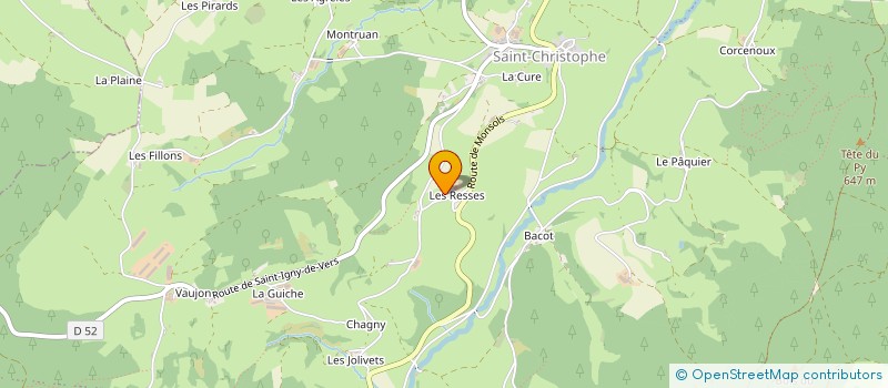 localisation de l'entreprise MADAME RAYMONDE AUFRANT  DEUX-GROSNES