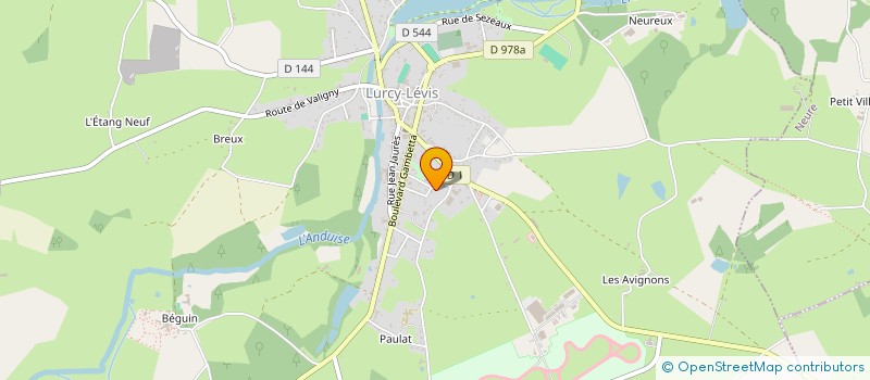 localisation de l'entreprise MADAME RAYMONDE AUJOUANNET  LURCY-LEVIS