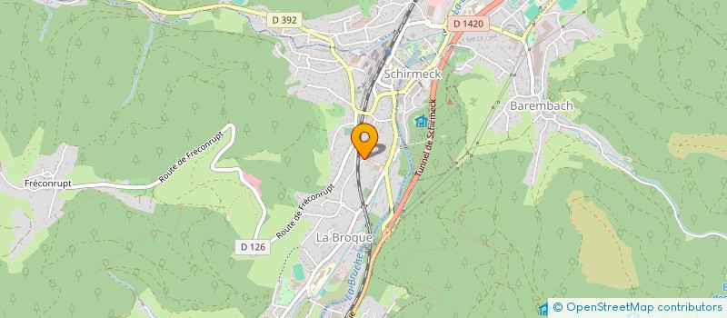 localisation de l'entreprise MADAME RAYMONDE BADER à LA BROQUE