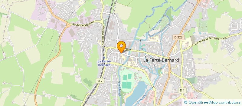 localisation de l'entreprise MADAME RAYMONDE BARIE  LA FERTE-BERNARD