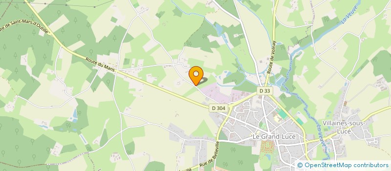 localisation de l'entreprise MADAME RAYMONDE BELLANGER  LE GRAND LUCE