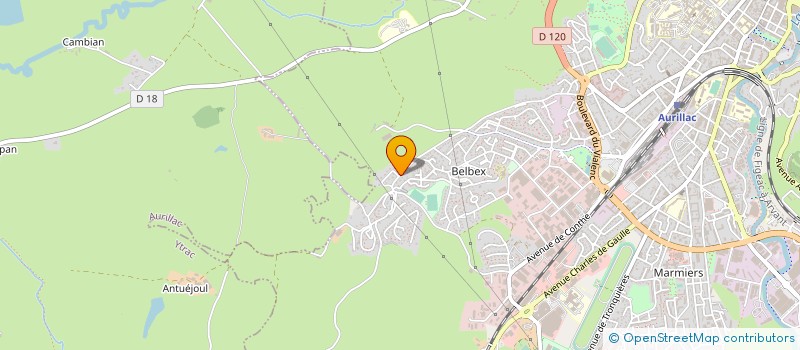 localisation de l'entreprise MADAME RAYMONDE BENECH à AURILLAC