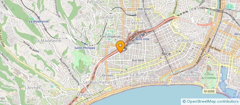 localisation de l'entreprise MADAME RAYMONDE BERTIN à NICE