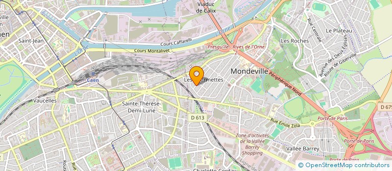 localisation de l'entreprise MADAME RAYMONDE BISSON  MONDEVILLE