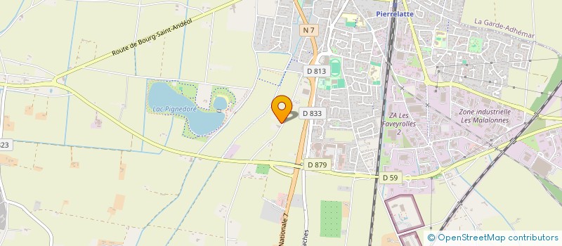 localisation de l'entreprise MADAME RAYMONDE BLACHERE  PIERRELATTE