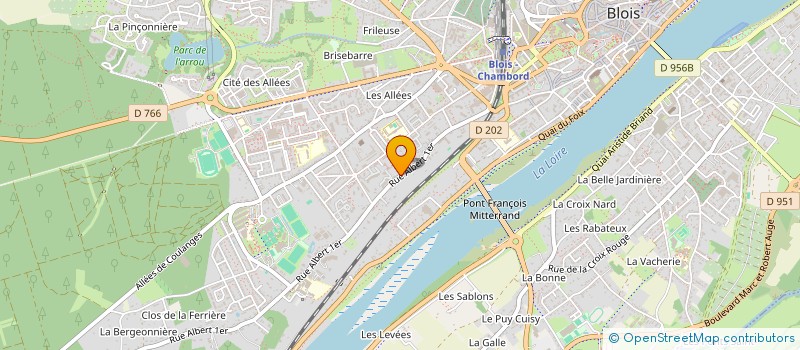 localisation de l'entreprise MADAME RAYMONDE BOSCUS  BLOIS