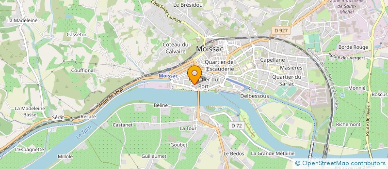 localisation de l'entreprise MADAME RAYMONDE BOSCUS  MOISSAC