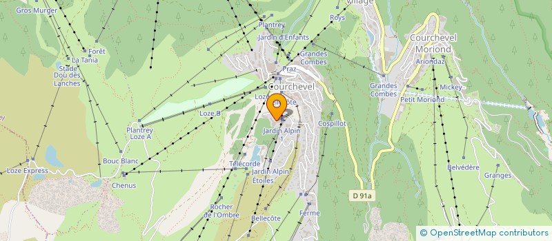localisation de l'entreprise MADAME RAYMONDE BOTTA à COURCHEVEL