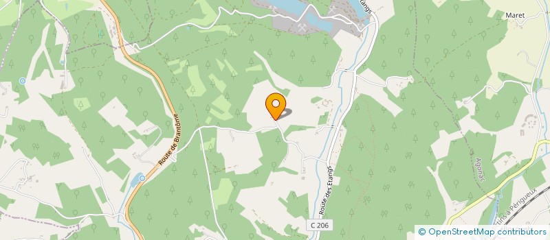 localisation de l'entreprise MADAME RAYMONDE BOUTHIER  AGONAC