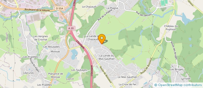 localisation de l'entreprise MADAME RAYMONDE BRILLOUT à FEYTIAT